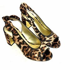 J. Renee Leopard Print Rhinestone Slingback Pointed-Toe Heels — listing 6