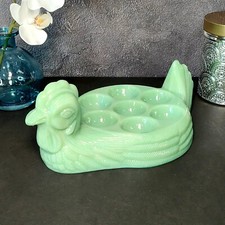 Jadeite Green Glass Luncheon Plate with Scalloped Rim — listing 2