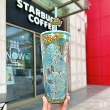 Starbucks Anniversary Siren Ceramic Double-Wall Travel Mug with Gold Crown, 12oz — listing 2