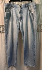 L.L. Bean Natural Fit Men's Blue Jeans, 34x30 (Hemmed/Cut) — listing 4