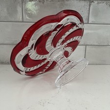 Cake Server / Pie Server with Ruby Red Molded Glass Grape-Pattern Handle — listing 4