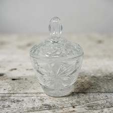 Pressed Glass Pinwheel & Star Pedestal Compote / Punch Bowl Base — listing 3
