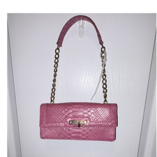 Liz Claiborne Pink Faux Leather Shoulder Bag with Tassel — listing 2