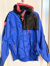 Columbia Sport Vintage Blue Hooded Rain Jacket / Windbreaker Shell — listing 3