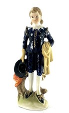 Porcelain Colonial Gentleman Figurine in Blue Waistcoat — listing 4