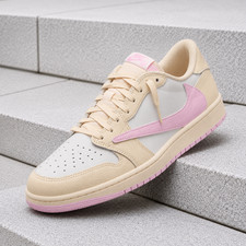 Travis Scott x Air Jordan 1 Low OG SP 'Shy Pink / Tropical Pink' Size US 9