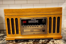 Detrola KM837 Vintage-Style 4-in-1 Music Center Record Player CD Cassette AM/FM Radio — listing 5