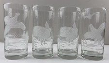Vintage Game Bird Highball Pilsner Glasses Set of 8 — listing 5