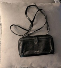 The Sak Black Leather Phone Crossbody Wristlet Wallet — listing 5