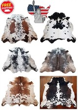 Natural Tricolor Cowhide Rug (Brown, Black & White) — listing 4