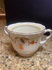 Hall China Autumn Leaf Ruffled Sugar Bowl (No Lid) - Jewel Tea Mary Dunbar — listing 3