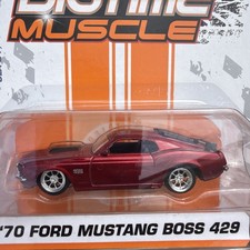 Diecast Muscle Car Model, White & Red with Blue Stripes and Race Graphics — listing 2
