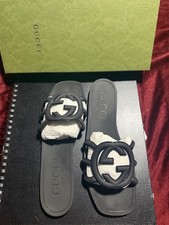 Gucci GG Monogram Slide Sandal with Embossed Guccissima Leather Strap — listing 6