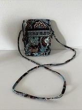 Vera Bradley Black & White Geometric Print Flap Crossbody Bag with Tassels, New With Tags — listing 2