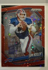 Panini Prizm Black Jim Kelly Orange Prizm Refractor /49, listing 4