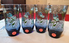 Cobalt to Aqua Blue Tall Highball Tumblers, Set of 4 — listing 3