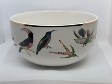 Framed Mid-Century Tropical Birds on Gold Ground Print/Painting with Bamboo Motif Yes - there's a legible signature — listing 2
