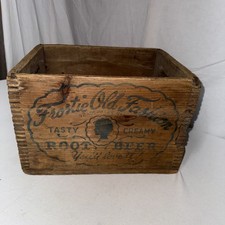 "Old Fashion Root Beer" Metal Advertising Sign, Yellow with Red/Black Lettering — listing 6
