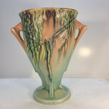 Roseville Pottery Moss Pattern Flower Pot with Attached Saucer — listing 4