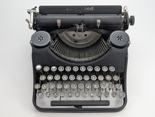 Antique Underwood Standard Typewriter (No. 5 style), Black Cast Iron, Glass Keys — listing 5