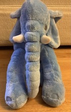 Small Blue Plush Elephant with Large Ears and Blue Embroidered Eyes — listing 4