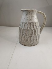 Vintage White Glazed Ceramic Pitcher or Jug — listing 4