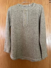 Soft Surroundings Women's Watercolor Print Lightweight Knit V-Neck Sweater — listing 4