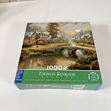 Thomas Kinkade Jigsaw Puzzle Lot of 7 (Ceaco, Painter of Light, Four Seasons) — listing 4