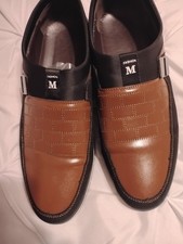 Black Leather Slip-On Sneaker with Gray Pebbled Wingtip Toe — listing 4