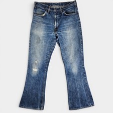 Vintage 1970s Levi's 646 Orange Tab Bell Bottom Flare Jeans — listing 2