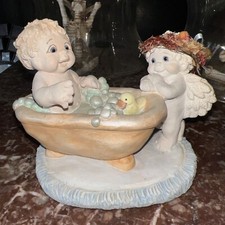 Cherub Angel in Bubble Bath Figurine with Rubber Duck — listing 6