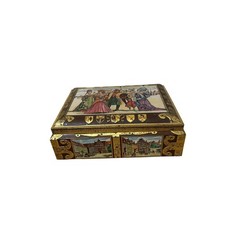 Vintage German Lebkuchen Tin, Nuremberg Gingerbread Cookie Canister with Historic Cityscape — listing 4