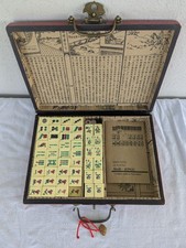 1920s Mah-Jongg Set with Bone and Bamboo Tiles, J.P. Babcock Rules Booklet, Original Case — listing 3