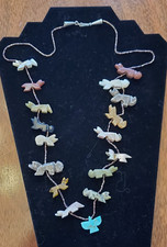 Vintage Zuni Two-Strand Carved Fetish Necklace with Multi-Stone Animal Figures — listing 3
