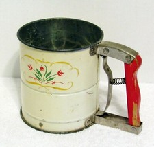 Vintage Androck 3-Screen Flour Sifter with Atomic Starburst Design — listing 5