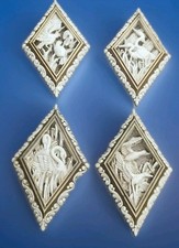Burwood Products Pale Blue Swan Wall Plaques, Pair, #2693-1, 1984 — listing 2