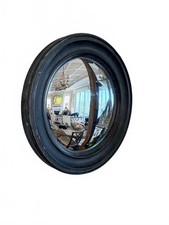 Chinese/Tibetan-Style Circular Convex Mirror with Ornate Ceramic/Stoneware Frame — listing 4