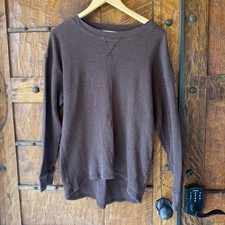 Phoenix Long-Sleeve Waffle-Knit Thermal Shirt with Gothic Logo Graphic, Navy — listing 6