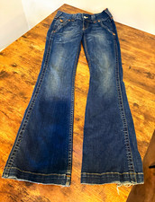 True Religion Bootcut Jeans with Flap Pockets and Contrast Stitching — listing 3
