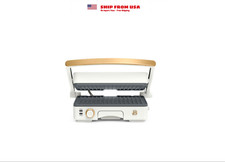 Beautiful by Drew Barrymore Electric Panini Press & Grill, Black Sesame with Gold Trim — listing 5