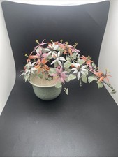 Vintage Chinese Carved Hardstone Flower Tree in Cloisonné Enamel Planter — listing 6