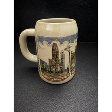 Vintage German-Style Ceramic Beer Stein with Relief Dancing Couple, "Lodge Dance 1958" Commemorative Inscription — listing 6