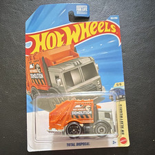 Hot Wheels Total Disposal Garbage Truck - HW Heavyweights 5/5 (Orange/Gray) — listing 5