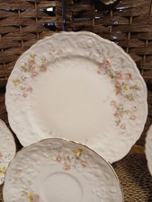 Pope-Gosser China White & Gold Covered Vegetable Tureen with Partial Dinnerware Set — listing 3