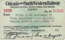 1907 Chicago & North-Western Railway Passenger Ticket Minneapolis to Pierre — listing 3