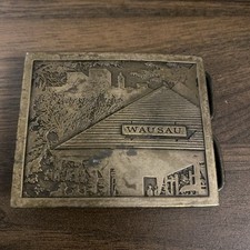 Vintage 1984 Bergamont Brass Works Billiards Pool Player Belt Buckle #4-149, Pewter with Enamel, 3 3/4" x 2 3/4" — listing 3