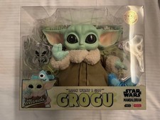 Miniso Star Wars The Mandalorian "Look What I Got" Grogu Vinyl Face Plush with Accessories — listing 6