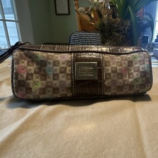 Liz Claiborne Black Saffiano Leather Wristlet Clutch — listing 2