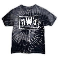 Vintage 1990s NWO New World Order Wolf Flame Tie-Dye Wrestling T-Shirt, Size XL — listing 6
