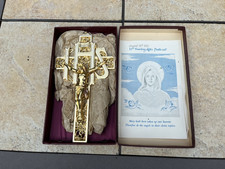 Vintage Brass Wall Crucifix with Corpus Christi and Radiant Halo — listing 5